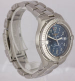 MINT Men's Breitling Colt Ocean Date 500M Stainless Blue Quartz Watch A64350