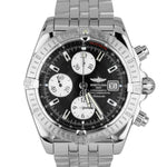 Breitling Chronomat Evolution Chronograph 44mm Black Stainless Watch A13356