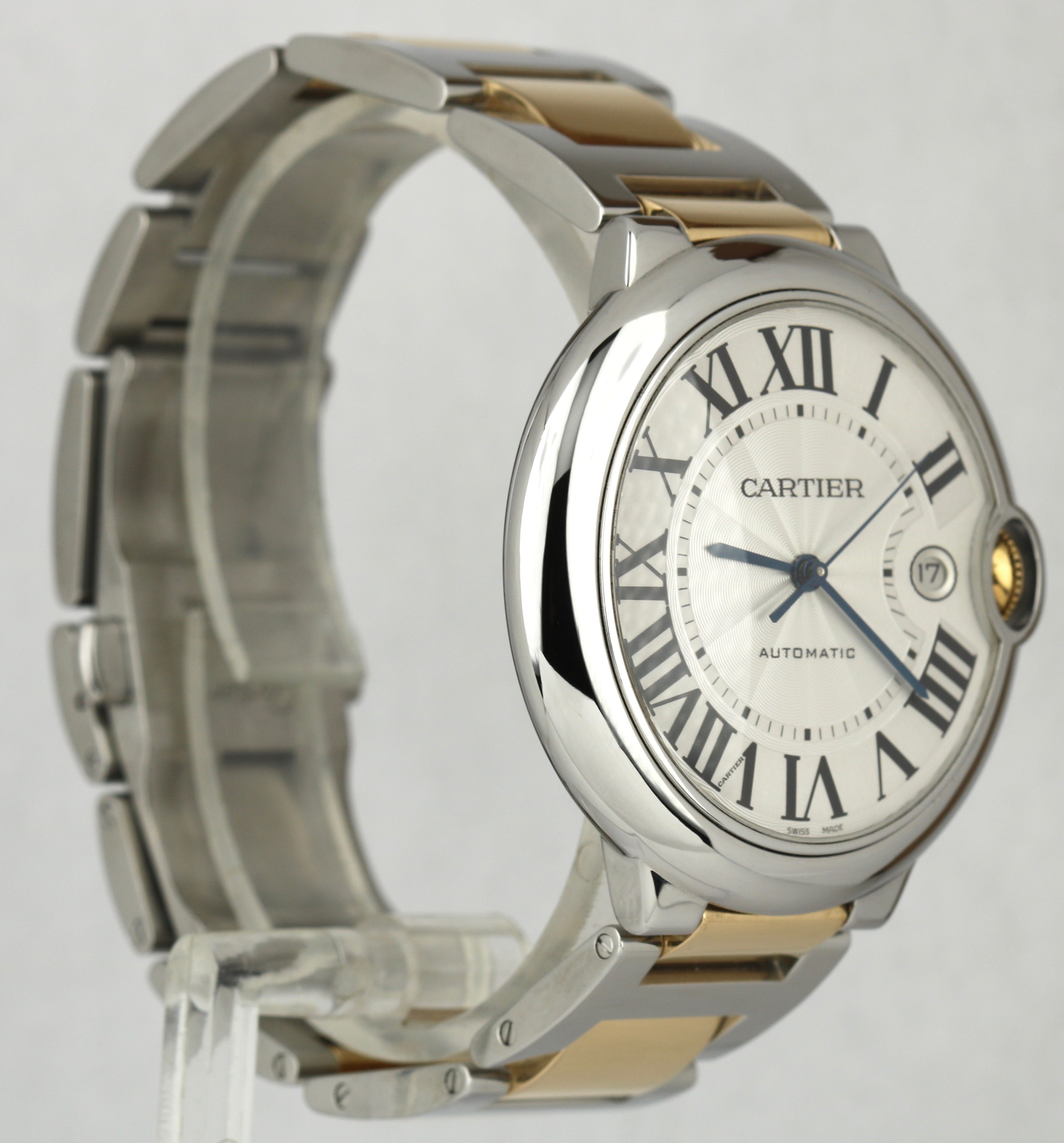 Cartier Ballon Bleu 42mm W69009Z3 3001 Two-Tone 18K Gold Silver Automatic Watch
