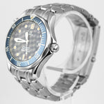 Men's Omega Seamaster Professional 300M 2561.80 Blue Wave Quartz 36mm Watch