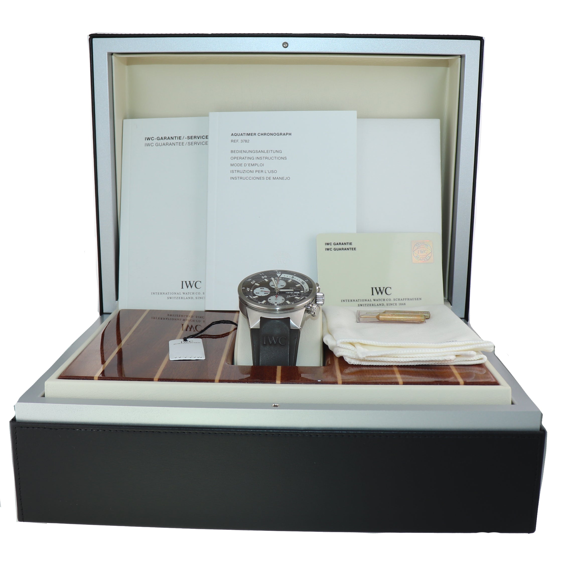 PAPERS IWC Aquatimer Boesch Limited Chronograph 44mm IW378204 Steel Brown Watch