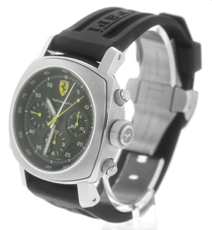 Men's Panerai Ferrari Scuderia Rattrapante Steel Chronograph 45mm Watch FER00010