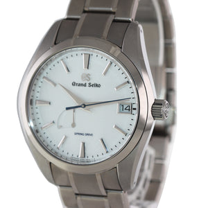 PAPERS Grand Seiko GS 41mm Titanium Snowflake Automatic SBGA211 9R65-0AEO Watch