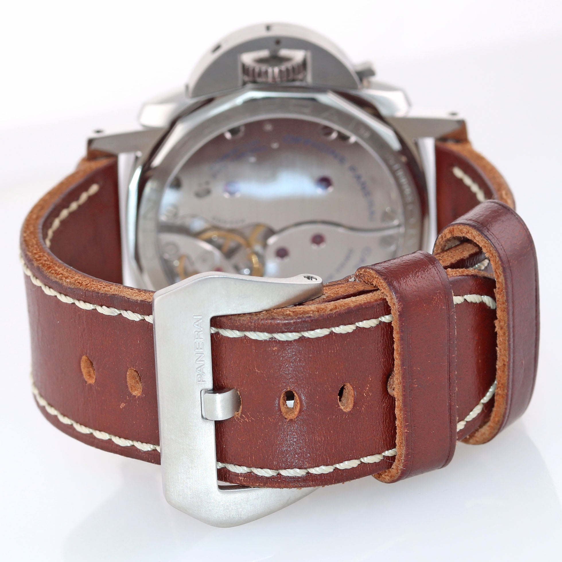 MINT COMPLETE Panerai PAM 372 Luminor 3 Day Steel 47mm N 1950 Manual Wind Watch