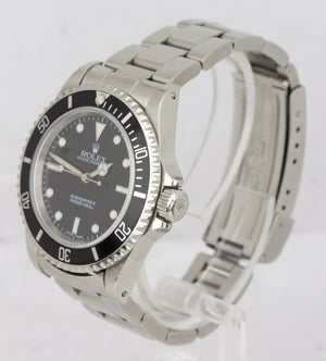 2003 UNPOLISHED Rolex Submariner No-Date 14060 M Stainless Black Dive 40mm Watch
