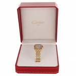 Ladies Cartier Panthere Diamond Ivory Roman 18k Yellow Gold 22mm 1280 Watch
