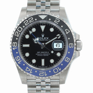 July 2020 NEW PAPERS Rolex GMT Master Batman Blue Jubilee Ceramic 126710 Watch