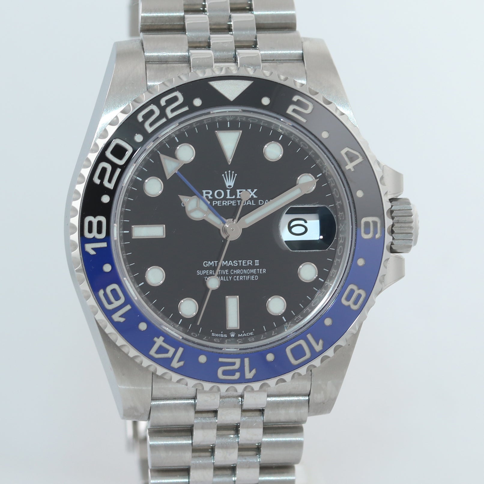 NEW 2020 PAPERS Rolex GMT Master Batman Blue Jubilee Ceramic 126710 Watch Box
