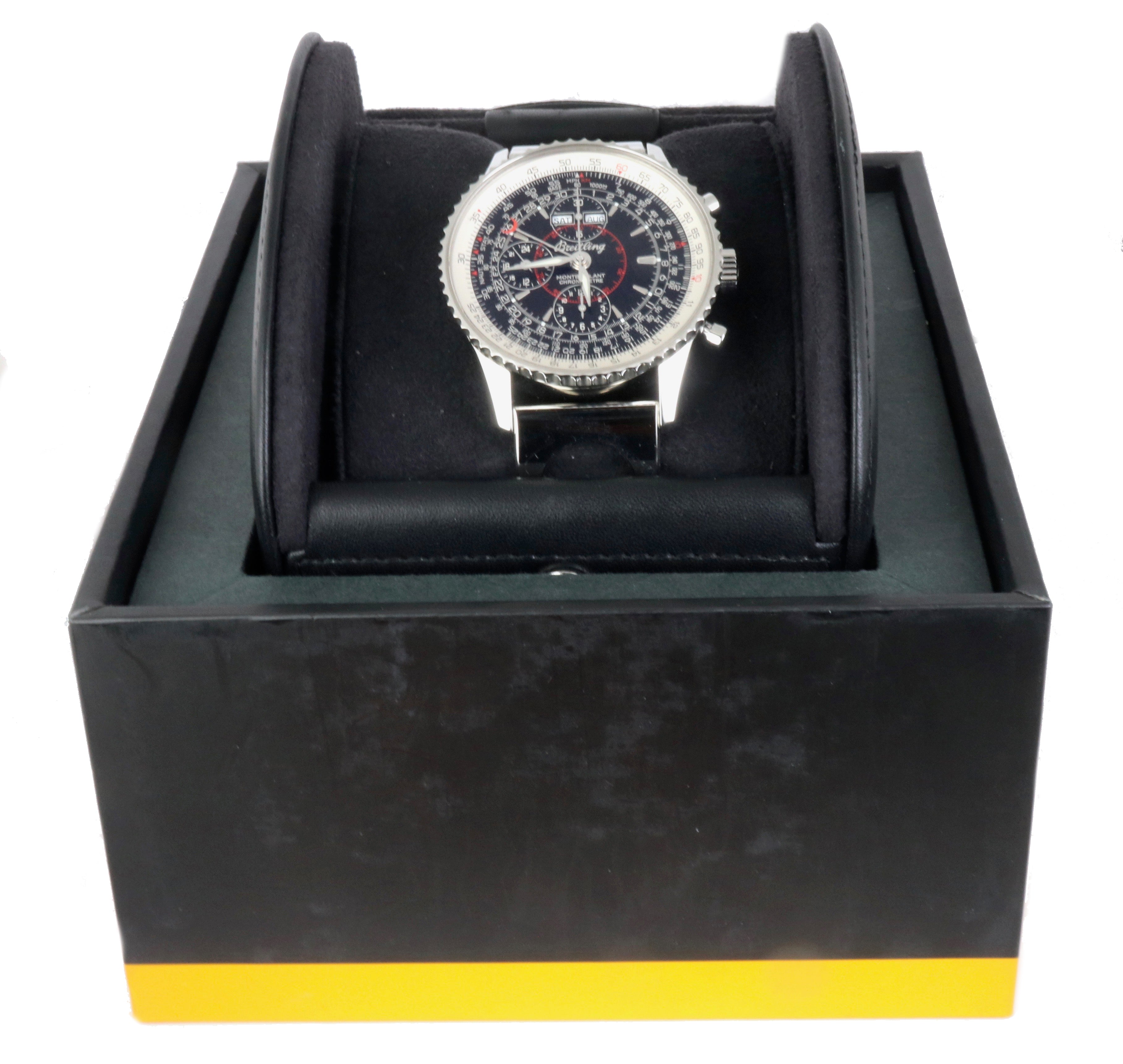Breitling Datora Montbrillant Black Air Racer Chronograph Stainless Auto A21330