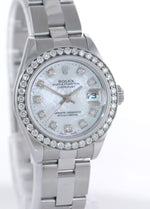 2000 Ladies Rolex DateJust 26mm Steel MOP Diamond Oyster Date Watch 79190