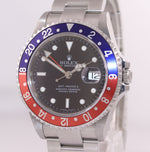 2007 UNPOLISHED Rolex GMT-Master 2 Pepsi Steel 16710 Watch Error Dial Watch