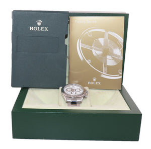 MINT Rolex Daytona Cosmograph 116520 White Dial Steel 40mm Chrono Watch Box