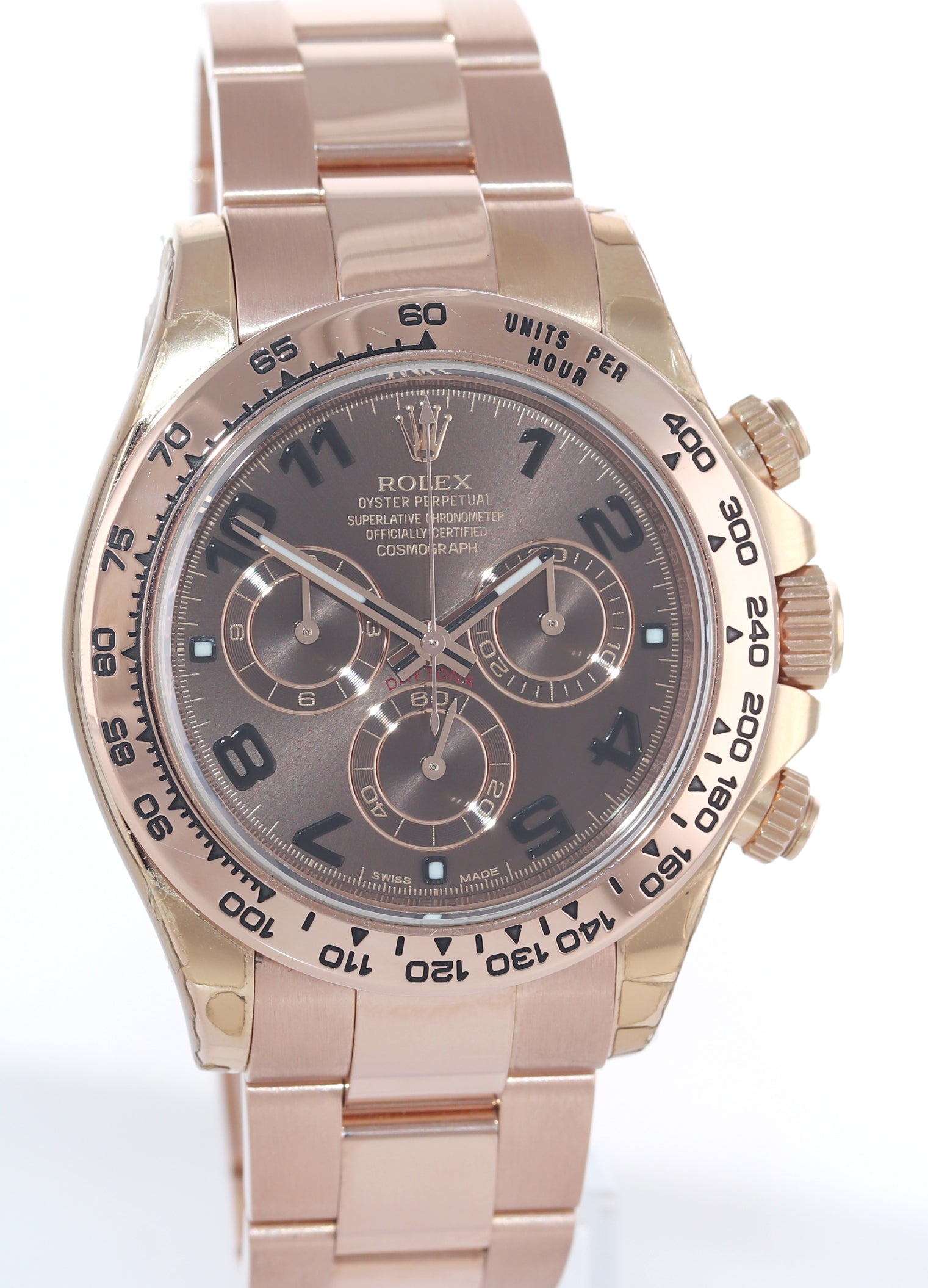 NEW STICKERS PAPERS Rolex Daytona Rose Gold Chocolate Arabic 116505 Watch Box