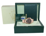 NEW STICKERS PAPERS Rolex Daytona Rose Gold Chocolate Arabic 116505 Watch Box