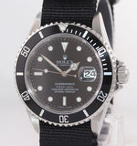 2007 Rolex Submariner Date 16610 Stainless Steel Black NATO 40mm Dive Watch