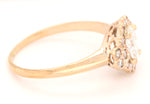 Vintage 14k Rose Gold 0.67ctw Diamond Halo Engagement Ring