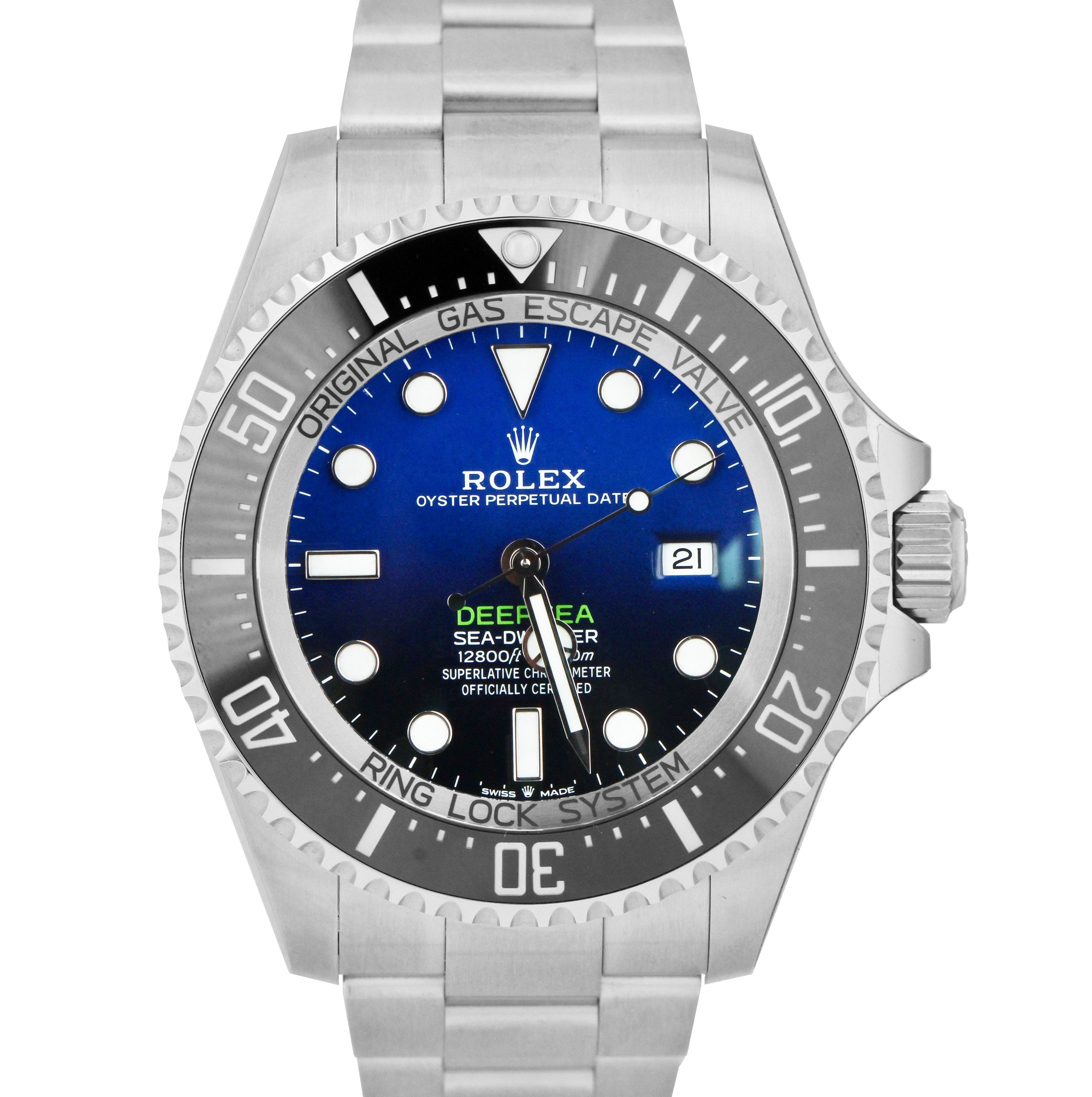 MINT JUNE 2021 Rolex Sea-Dweller Deepsea James Cameron Blue 44mm 126660 Watch