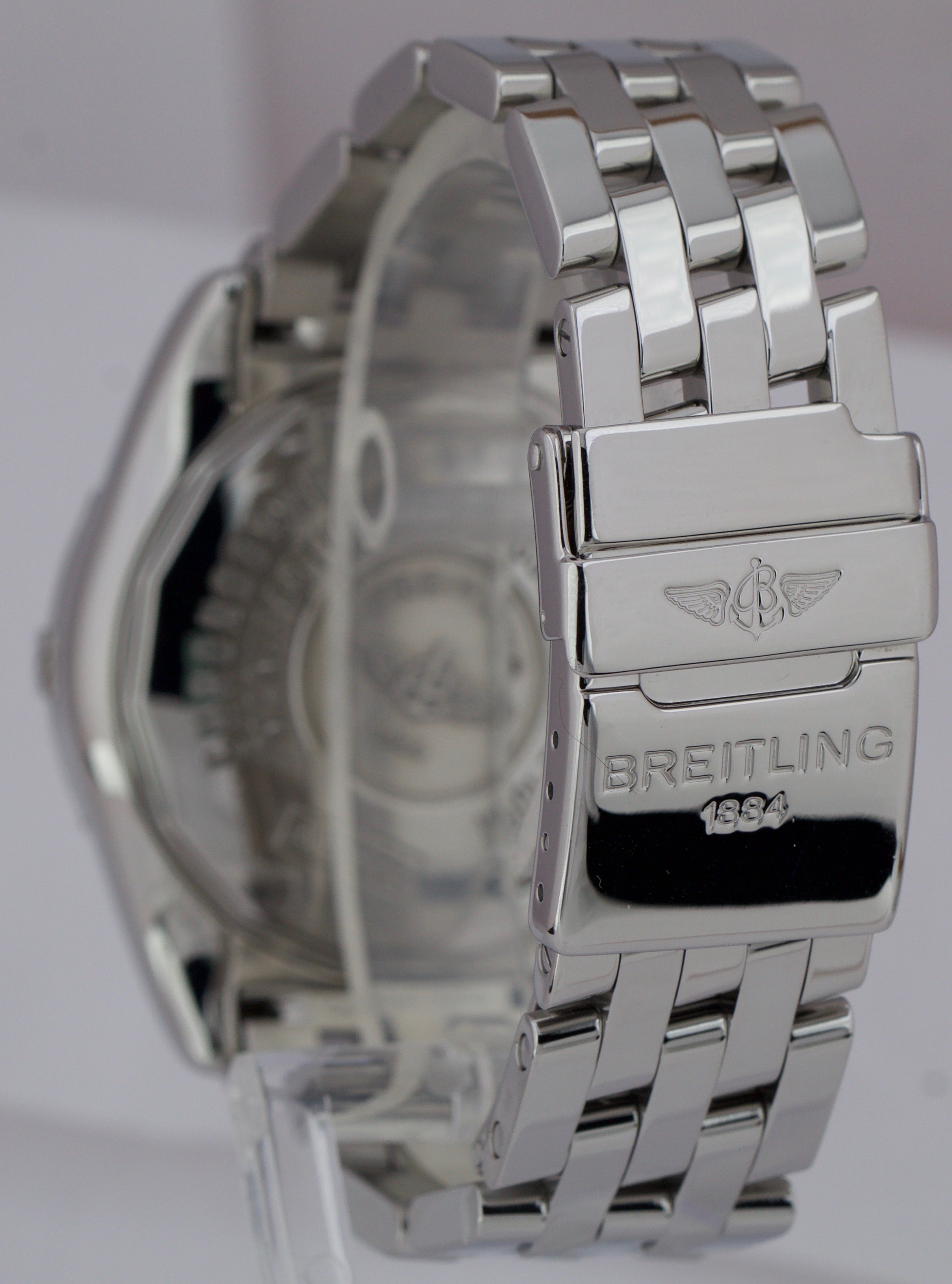 Breitling Chrono Cockpit 39mm Chronograph A13358 Black Diamond Stainless Watch