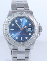 Random Serial Rolex Yacht-Master 116622 Steel Platinum Blue 40mm Watch Box