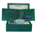 2021 PAPERS Rolex Oyster Perpetual 41mm Tiffany Blue Stick Oyster Watch 124300