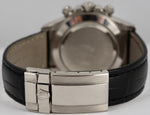 MINT Rolex Daytona Cosmograph Black 40mm 18K White Gold Leather Watch 116519 BOX