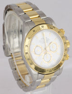 UNPOLISHED 1998 Rolex Daytona Cosmograph Zenith 16523 40mm Two-Tone White Watch