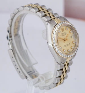 Ladies Rolex DateJust 6917 26mm 18K Two-Tone Diamond Champagne Jubilee Watch