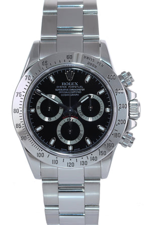 PAPERS Rolex Daytona 116520 Black Steel Rehaut Chrono Oyster Watch Box