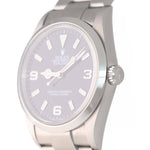 2001 MINT Rolex Explorer I Black 36mm 114270 Steel Black Arabic Dial Lume Watch