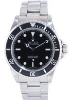1999 Rolex Submariner No-Date 2 line dial 14060 Steel Black 40mm Watch Box