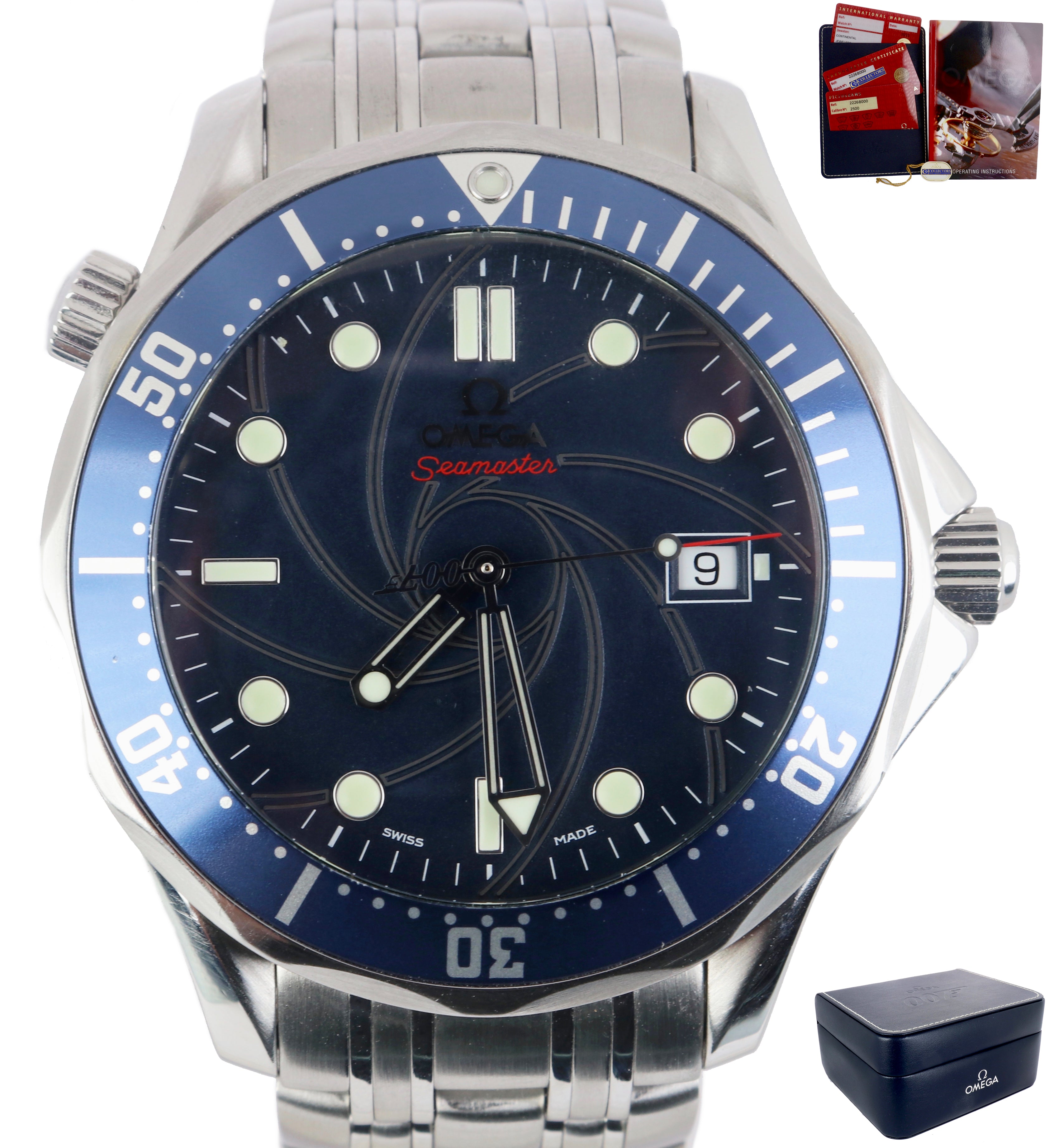 MINT Omega Seamaster Limited 007 James Bond Stainless 2226.80 Automatic 41mm