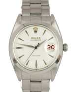 RARE Vintage 1960 Men's Rolex Oysterdate Precision 6694 Roulette 34mm Watch 6494