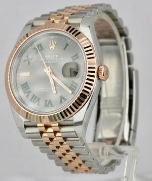 Rolex DateJust 41 WIMBLEDON Everose Gold Two-Tone Jubilee Steel Watch 126331