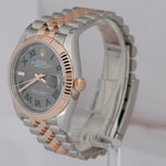 NEW FEB 2022 Rolex DateJust 36mm 18K Two-Tone Rose Gold WIMBLEDON Watch 126231