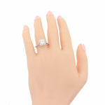 Round 1.15ct I SI2 EGL 14k White Gold Halo 1.65ctw Diamond Halo Engagement Ring
