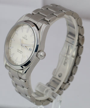 Omega Seamaster Aqua Terra Silver 36mm Date Quartz Stainless Steel Watch 2518.30