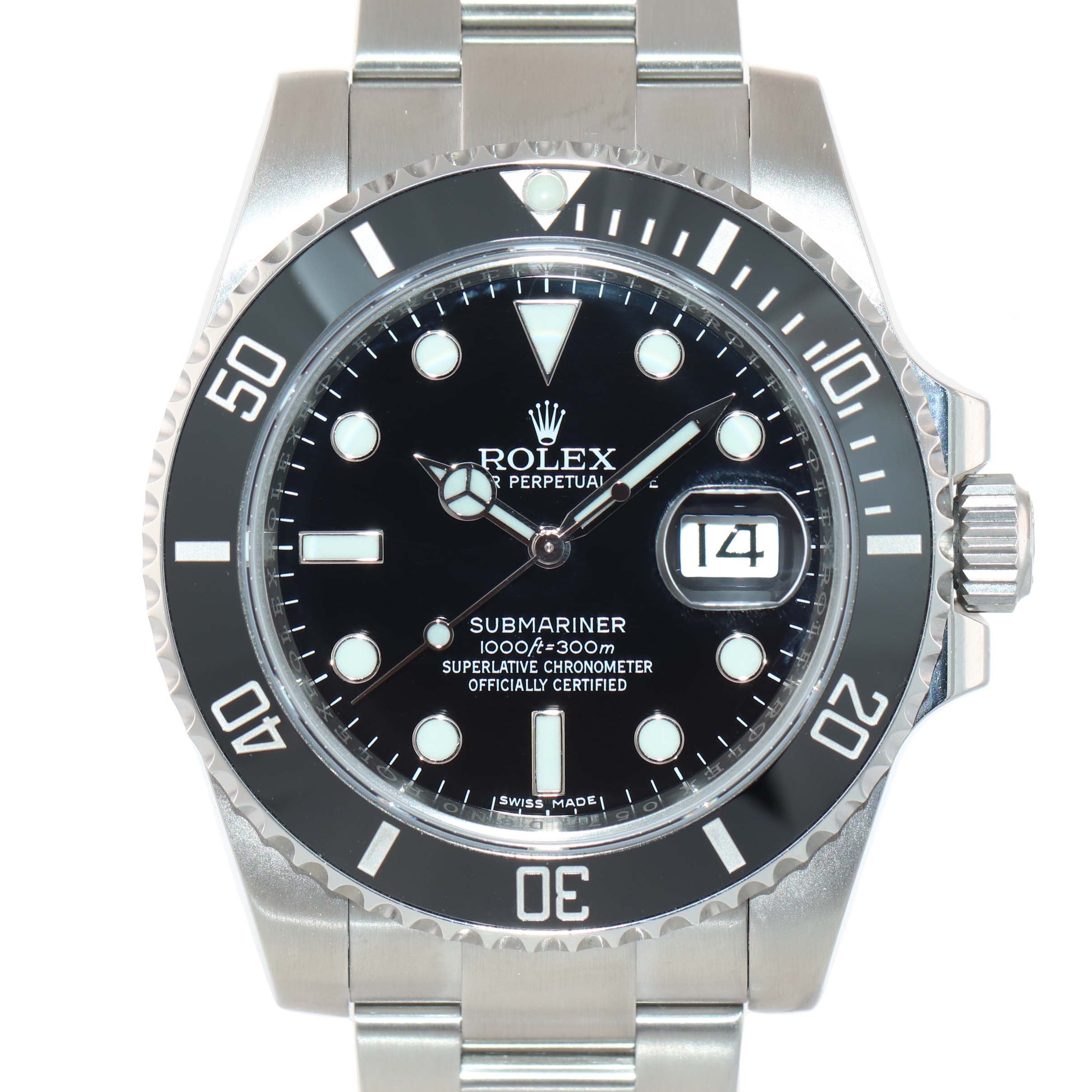 2017-2019 Rolex Submariner Date 116610 Steel Black Ceramic Bezel Watch Box