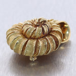 Vintage Estate Tiffany & Co. 18k Yellow Gold Spiral Shell Brooch Pin