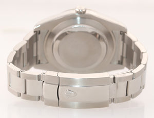 2016 Rolex Datejust 2 41MM Silver Diamond 116334 18K White Gold Fluted Watch
