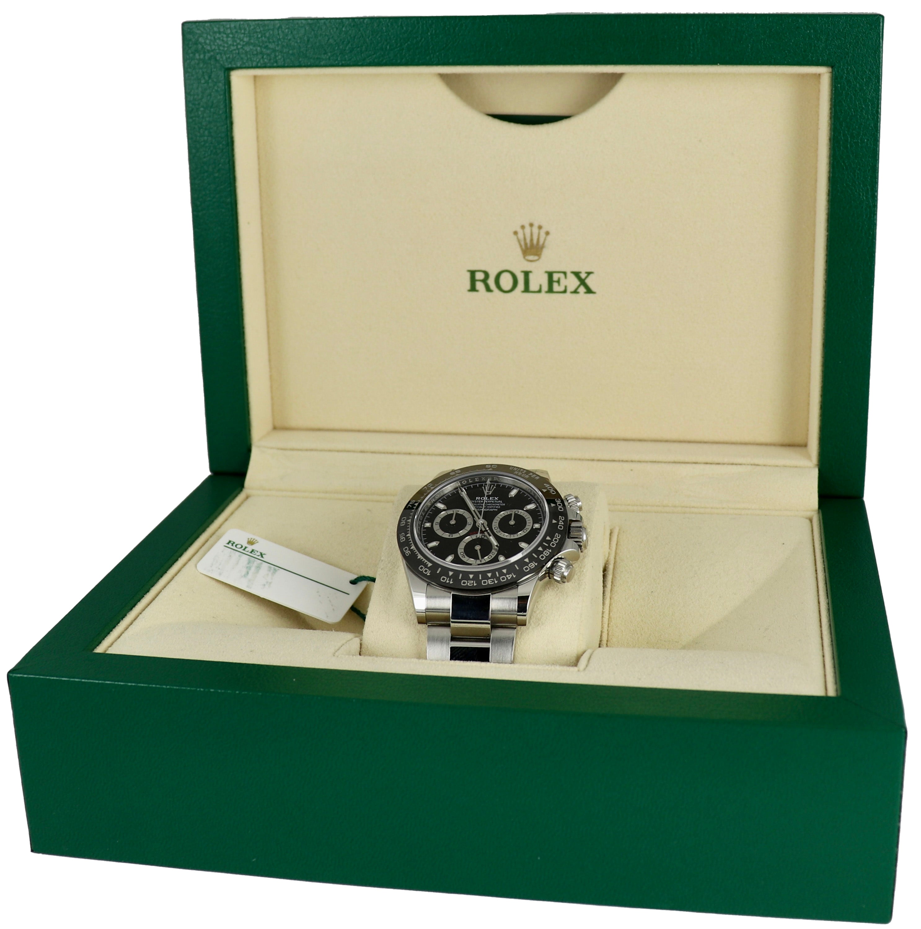 2020 Rolex Daytona Cosmograph 116500 LN 40mm Black Ceramic Chronograph Watch B+P