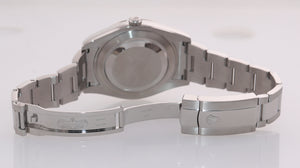MINT 2017 Rolex Datejust II Silver Stick 41mm 18k White Gold Fluted 116334 Watch