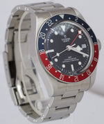 MINT 2021 Tudor Black Bay GMT Pepsi 41mm Stainless Black Date Watch 79830RB
