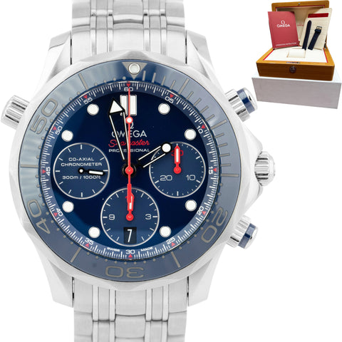 Omega Seamaster Diver 300 Chronograph 42mm Blue Steel 212.30.42.50.03.001 Watch