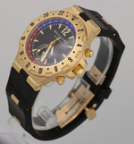 BVLGARI Bulgari Diagono Automatic GMT GMT40G 18K Yellow Gold Black 40mm Watch