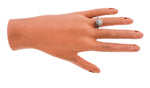 Lovely Ladies Estate 18K White Gold 0.45ctw Diamond Cluster Engagement Ring EGL