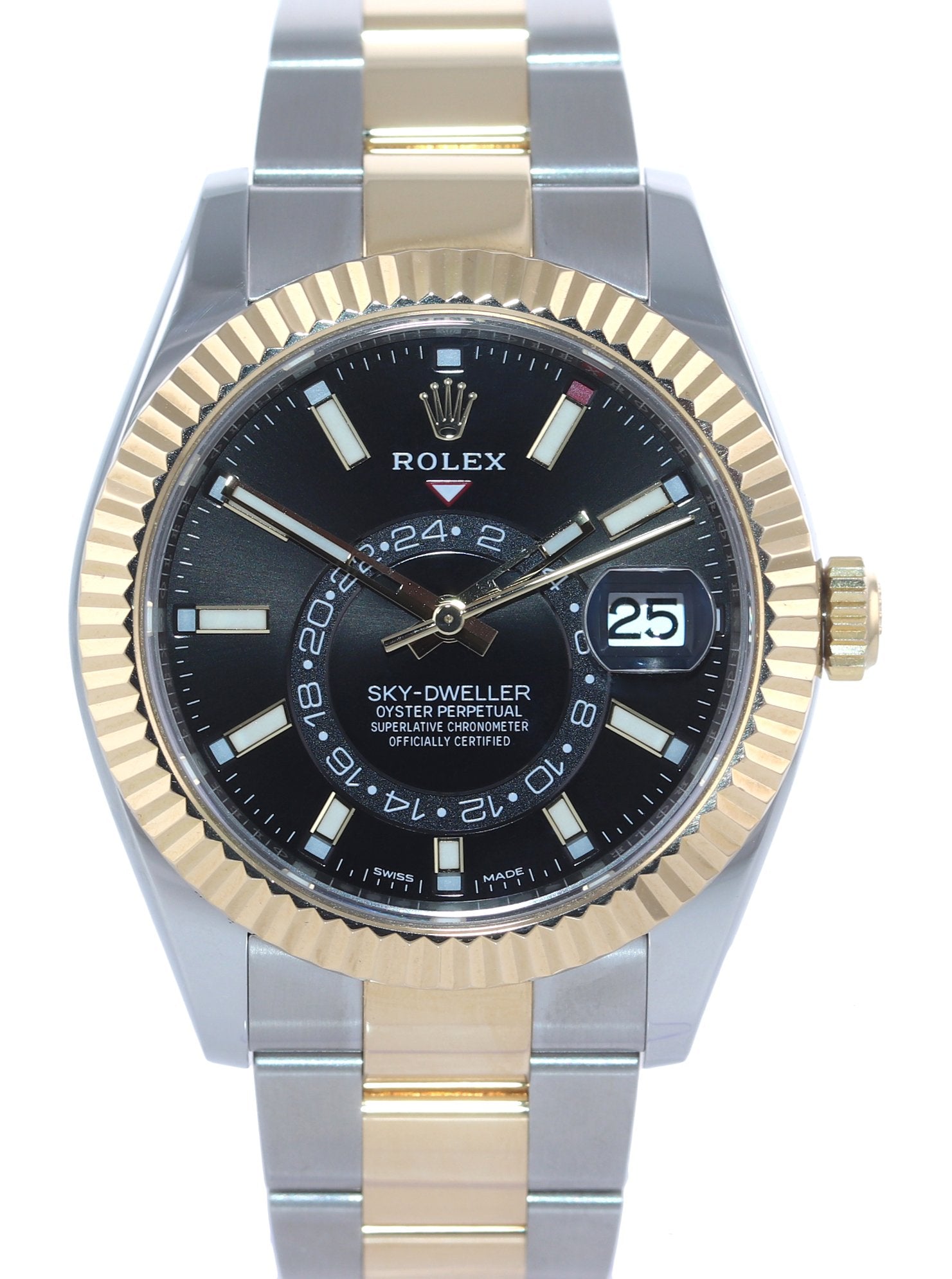 2020-2021 Rolex Sky-Dweller 326933 Black 18K Two Tone Gold Steel 42mm Watch Box