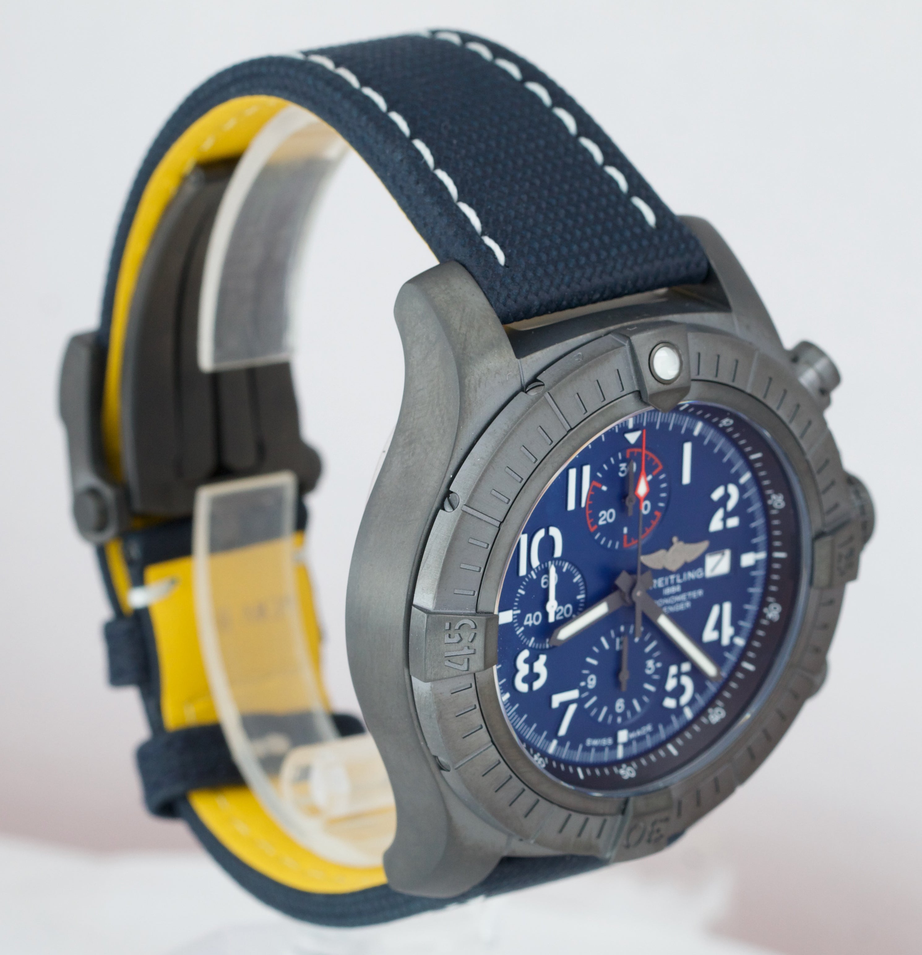 BRAND NEW Breitling Super Avenger Chronograph 48 Night Mission V13375 DLC Watch