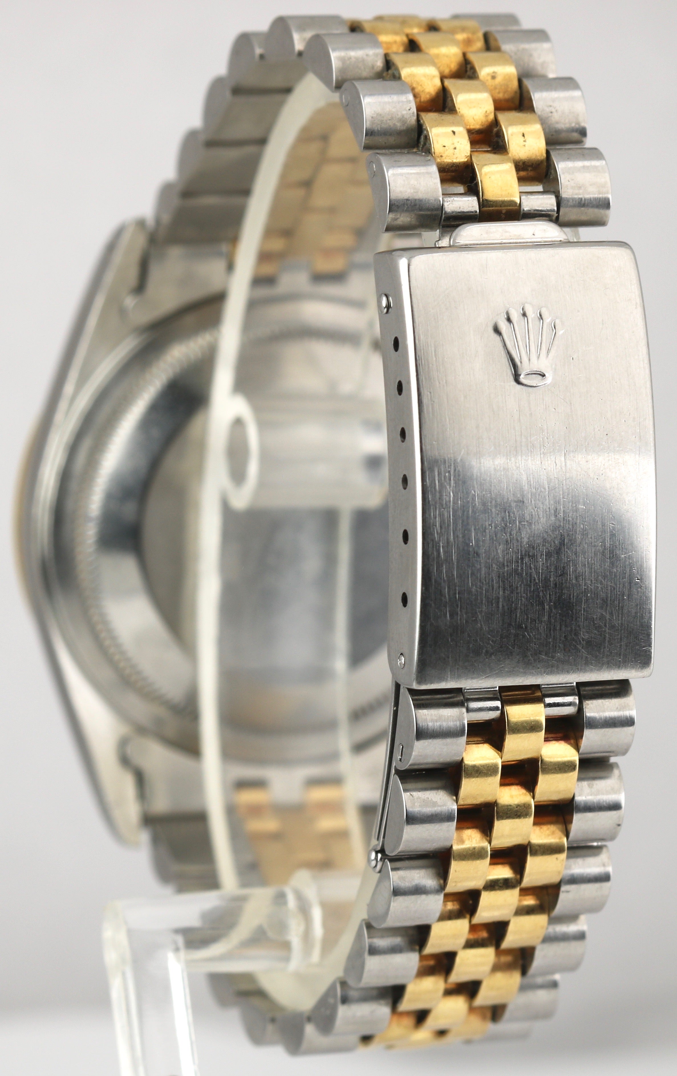 Rolex DateJust 36mm TwoTone CHAMPAGNE DIAMOND 18K Gold Steel Jubilee Watch 16233