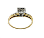 Ladies Vintage Estate 14K Yellow Gold 0.38ct Diamond Solitaire Engagement Ring