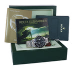 2008 Rolex Submariner Date 16610 Steel Black Dial Engraved Rehaut Watch Box